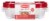 Rubbermaid® TakeAlongs® 4-Cup Rectangle Plastic Food Storage Containers - Ruby/Clear Perspective: front