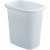 Rubbermaid 6 Quart Bedroom, Bathroom, and Office Wastebasket Trash Can, White Perspective: front