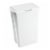 Rubbermaid 13.25 Gallon Rectangular Spring-Top Lid Wastebasket Trash Can, White Perspective: front