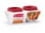 Rubbermaid® Square Food Storage Container - Clear Perspective: front