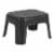 Rubbermaid® Durable Black Plastic Step Stool Perspective: front