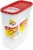 Rubbermaid Modular Cereal Container - Red/Clear Perspective: front