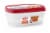 Rubbermaid® Easy-Find Lids Food Storage Container Set - Red/Clear Perspective: front