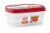 Rubbermaid® Easy-Find Lids Food Storage Container Set - Red/Clear Perspective: front