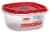 Rubbermaid® Easy Find Lid Vented Container - Racer Red/Clear Perspective: front