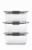 Rubbermaid Brilliance Glass Food Storage Containers Value Pack - 3 Pack -Clear Perspective: front