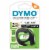 DYMO® Paper Labels for LetraTag label makers, Black Print on White, 1/2" x 13', 2 Rolls Perspective: front