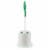 Libman® Toilet Bowl Brush and Caddy - White / Green Perspective: front