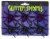 Fun World® Glitter Spider Decorations - Black/Purple Perspective: front