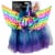 Fun World Unicorn Wing Halloween Costume Set Perspective: front