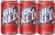 Big Red Soda Mini Cans Perspective: front