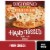 DiGiorno Four Cheese Frozen Personal Pizza on a Hand-Tossed Style Traditional Crust Perspective: front