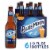 Blue Moon Belgian White Wheat Beer, 5% ABV, 6-pack, 12-oz beer bottles Perspective: front