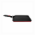 Mirro Square Flat Griddle - Black/Red Perspective: front