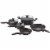 T-fal Mirro Get A Grip Nonstick Cookware Set - Black Perspective: front