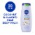NIVEA Pampering Coconut and Almond Milk Body Wash with Nourishing Serum Perspective: front