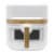 Westbend Timeless 7-quart Air Fryer - White/Gold Perspective: front