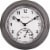 Acu-Rite Outdoor Clock with Thermometer - Gunmetal Gray Perspective: front