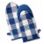 DII Navy Buffalo Check Oven Mitt (Set of 2) Perspective: front