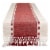Dii Barn Red Dobby Stripe Table Runner 13X72 Perspective: front