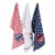 Design Imports CAMZ11727 Happy Fourth of July Embellished Dishtowel - Set of 3 Perspective: front