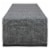 Dii Black & White 2-Tone Ribbed Table Runner Perspective: front