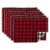 DII Christmas Buffalo Check With Embroidery Placemat (Set of 6) Perspective: front
