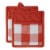 Design Imports CAMZ12344 9 x 8 in. Vintage Red Buffalo Check Potholder - Set of 2 Perspective: front