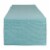 Dii Aqua & White 2-Tone Ribbed Table Runner Perspective: front