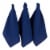 Design Imports CAMZ12443 Blue Recycled Cotton Waffle Dishtowel Set - Set of 6 Perspective: front