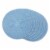 DII Light Blue Floral Woven Round Placemat (Set of 6) Perspective: front