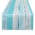 Dii Beach House Stripe Print Outdoor Table Runner Perspective: front