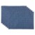 DII French Blue Tonal Lattice Print Outdoor  Placemat (Set of 6) Perspective: front