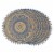 DII French Blue Aztec Print On Natural Round Jute Placemat (Set of 6) Perspective: front