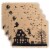 DII Haunted House Burlap Placemat (Set of 4) Perspective: front