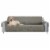 E-Living Store Modern Style Polyester Reversible Loveseat Cover in Gray Perspective: front