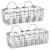 Design Imports Medium Grey Wire Wall Basket - Set of 2 Perspective: front