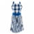 Design Imports Navy & Off White Gingham Apron Perspective: front
