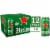 Heineken Original Lager Beer, 12 Pack, 12 fl oz Cans Perspective: front