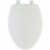 Mayfair Slow Close Elongated Plastic Toilet Seat - White Perspective: front