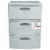 Sterilit Weave 3 Drawer Unit - Cement Gray Perspective: front