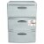 Sterilit Weave 3 Drawer Unit - Cement Gray Perspective: front