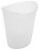 Sterilite White Oval Trash Can Perspective: front