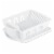 Sterilite Plastic Sink Drying Rack Set - White Perspective: front