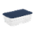 Sterilite Storage Box Set - Marine Blue Perspective: front
