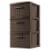 Sterilite® 3 Drawer Weave Tower - Espresso Perspective: front