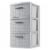 Sterilite 3 Drawer Weave Tower Drawers - Cement Perspective: front