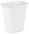 Sterilite Rectangular Trash Can - White Perspective: front
