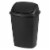 Sterilite Swing Top Trash Can - Black Perspective: front