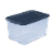 Sterilite Latch Box - Pale Blue / Marine Blue Perspective: front